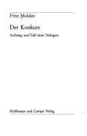 Cover of: Der Konkurs: Aufstieg und Fall eines Verlegers