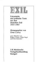 Cover of: Exil: literarische und politische Texte aus dem deutschen Exil 1933-1945