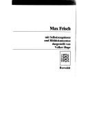 Cover of: Max Frisch: mit Selbstzeugnissen und Bilddokumenten