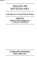 Cover of: Frauen Im Mittelpunkt: Contemporary German Women Writers (Suhrkamp/Insel series in German literature)