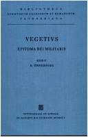 Cover of Epitoma rei militaris