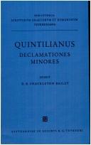 Cover of: Declamationes Minores by Quintilian