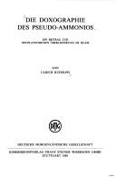 Cover of: Die Doxographie des Pseudo-Ammonios: ein Beitrag zur neuplatonischen Überlieferung im Islam