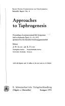 Cover of: Approaches to taphrogenesis by International Rift Symposium Karlsruhe 1972.