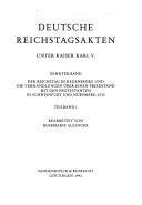 Cover of: Deutsche Reichstagsakten by Holy Roman Empire. Reichstag