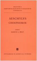 Cover of: Aeschyli Choephoroe by Aeschylus