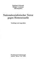 Cover of: Nationalsozialistischer Terror Gegen Homosexuelle by Burkhard Jellonnek