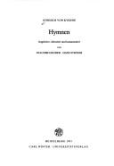 Cover of: Hymnen (Bibliothek der klassischen Altertumswissenschaften)