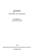 Cover of: Homer: Tradition u. Neuerung
