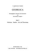 Cover of: GEORGICA;BAND ONE. by 