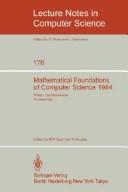 Cover of: Mathematical Foundations of Computer Science 1984 | 