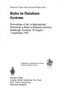 Cover of: Rules in database systems | International Workshop on Rules in Database Systems (1st 1993 Edinburgh, Scotland)