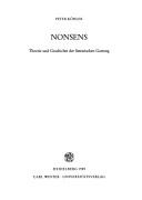 Cover of: Nonsens by Peter Köhler