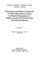 Cover of: Performance and Blank Components of a Mass Spectrometric System for Routine Measurement of Helium Isotopes and Tritium by the Ingrowth Methods