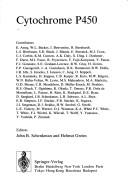 Cover of: Cytochrome P450 by contributors, E. Arinç ... [et al.] ; editors, John Schenkman and Helmut Greim.