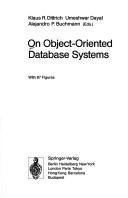Cover of On object-oriented database systems