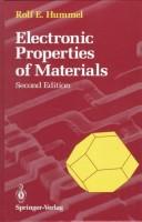 Electronic properties of materials by Rolf E. Hummel