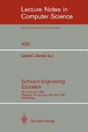 Software Engineering Education: Sei Conference 1990, Pittsburgh, Pennsylvania, Usa, April 2 3, 1990, Proceedings