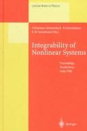 Cover of: Integrability of nonlinear systems by Y. Kosmann-Schwarzbach, B. Grammaticos, K.M. Tamizhmani (eds.).