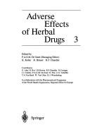 Cover of: Adverse effects of herbal drugs by edited by P.A.G.M. de Smet ... [et al.].