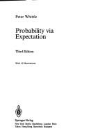 Cover of: Probability via expectation by Peter Whittle