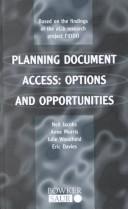 Cover of: Planning Document Access by Neil Jacobs, Anne Morris, Julie Woodfield, Eric Davies