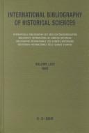 Cover of: International Bibliography of Historical Sciences 1997 by Massimo Mastrogregori