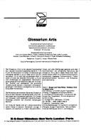 Cover of: Glossarium Artis: A Specialized and Systematic Dictionary  by Rudolf Huber