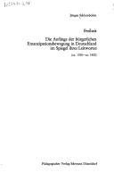 Cover of: Freiheit: Die Anfange d. burgerl. Emanzipationsbewegung in Deutschland im Spiegel ihres Leitwortes (ca. 1760-ca. 1800) (Geschichte und Gesellschaft ; Bd. 12)