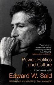 Cover of: Power, Politics and Culture by Edward W. Said