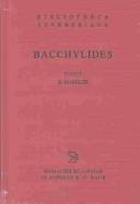 Cover of: Bacchylidis Carmina cum fragmentis