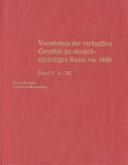 Cover of: Verzeichnis de verkauften Gemalde im deutschsprachigen Raum vor 1800: 3 volumes (Getty Trust Publications: Getty Research Institute for the H)