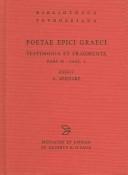 Cover of: Poetarum epicorum Graecorum: testimonia et fragmenta