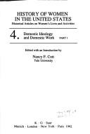 Cover of: Domestic Ideology and Domestic Work (History of Women in the United States)