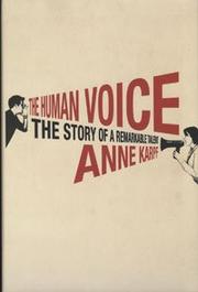 Cover of: Human Voice | Anne Karpf