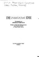 Die slavische Idee by Matija Majar-Ziljski-Symposium (1992 Tratten, Austria)