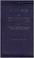 Cover of: Sindh and the races that inhabit the valley of the Indus with notices of the topography and history of [the] province