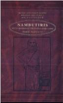 Nambutiris by F. Fawcett, Fawsett Fred, Florence Evans, Edgar Thurston