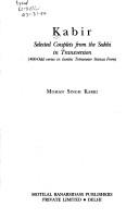 Cover of: Selected couplets from the Sakhi in transversion by Kabir