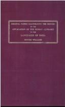 Cover of: Original papers illustrating the history of the application of the Roman alphabet to the languages of India by edited by Monier Williams.
