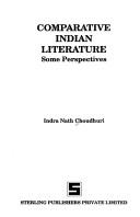 Cover of: Comparative Indian literature, some perspectives by Indranātha Caudhurī