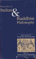 Cover of: Researches in Indian and Buddhist Philosophy by Ram Karan Sharma