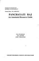 Cover of: Panchayati Raj by N. B. Inamdar, N. G. Satish, Anil Takalkar