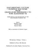 Cover of: Documentary Culture: Florence and Rome from Grand-Duke Ferdinand I to Pope Alexander (Villa Spelman Colloquia)