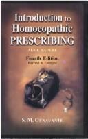 Cover of: Introduction to Homoeopathic Prescribing