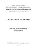 Cover of: L' autobiografia nel Medioevo by Convegno storico internazionale (Todi, Italy) (34th 1997)