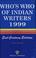 Cover of: Who's Who of Indian Writers