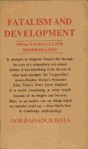 Cover of: Fatalism and Development by D.B. Bista