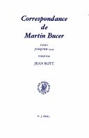 Cover of: Correspondance de Martin Bucer by Martin Bucer, Martin Bucer