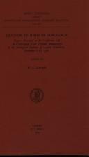 Cover of: Leyden studies in sinology: papers presented at the conference held in celebration of the fiftieth anniversary of the Sinological Institute of Leyden University, December 8-12, 1980